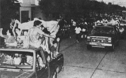 Foto del partido histórico