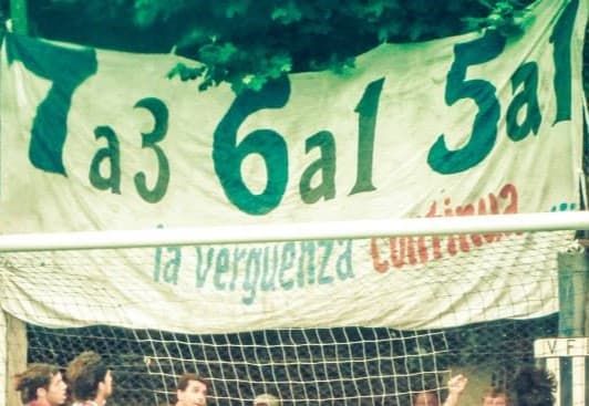 Foto del partido histórico